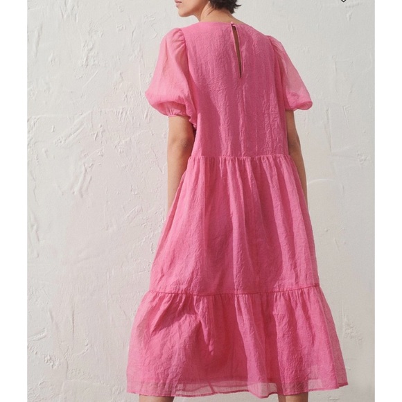 Puffed Sleeve Dress - Picture 2 of 10